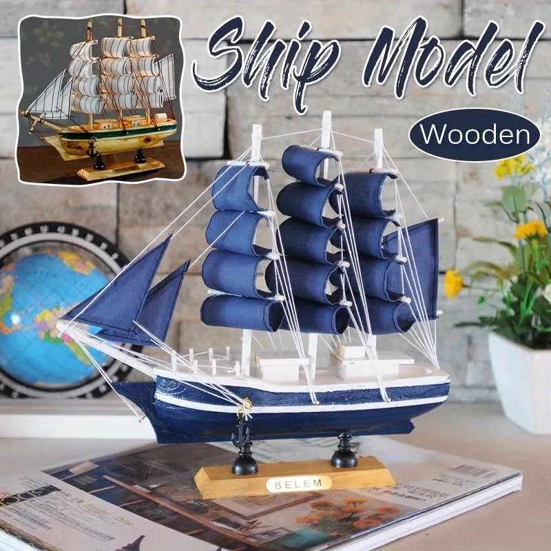 DIY Wooden Scale Model Ship Assembling Building Kits Ship Model Wooden Sailing Model Assembled Kit Kid Gift