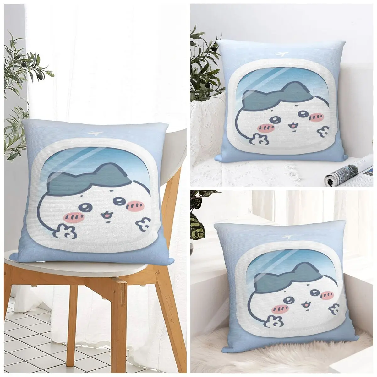 وسادة غطاء Hachiware C-Chiikawa الكرتون غطاء الوسادة المخصص مضحك كيس وسادة ل كرسي أريكة ديكور المنزل سادات #1