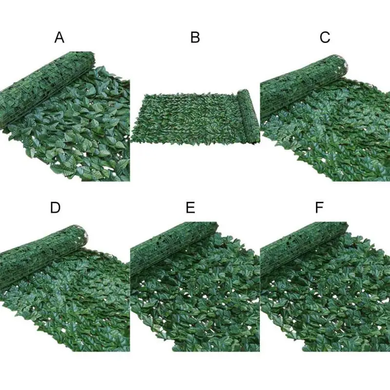 Valla de privacidad de hojas artificiales, rollo de pared, valla de paisajismo, pantalla de valla de privacidad, jardín al aire libre, patio trasero, balcón, cesta verde decorativa