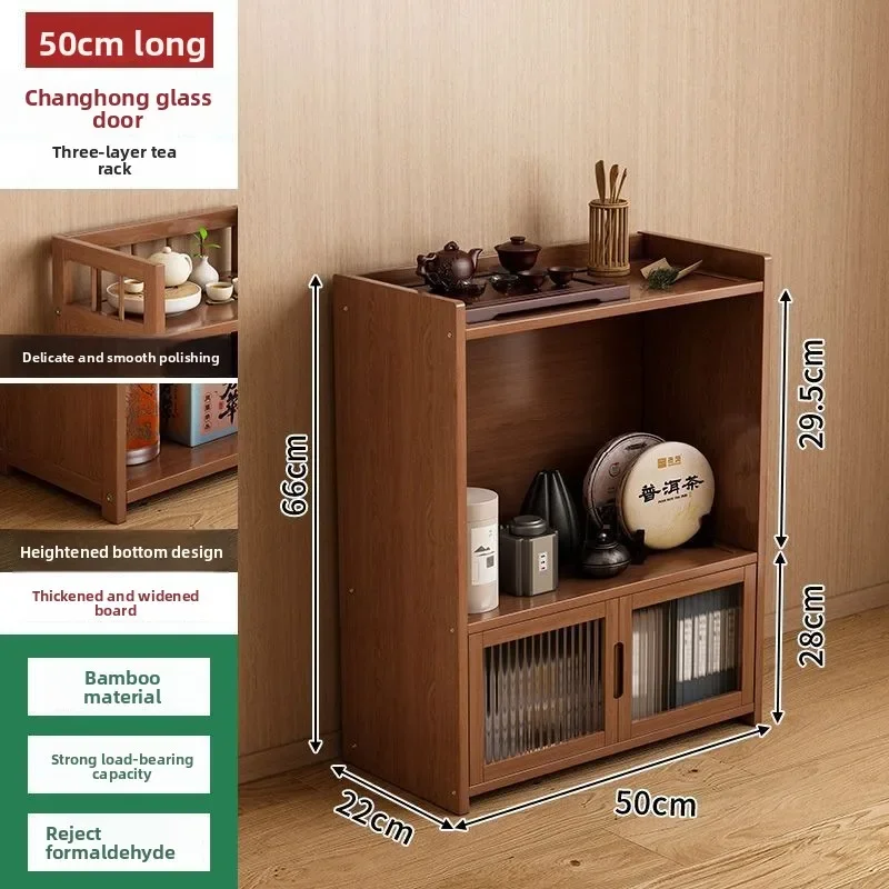 

Multi-functional Household GoodsShelf Tea Room Multi-layer Small Bogu Rack Tea Set Storage Display Tea Table Storage Cabinet