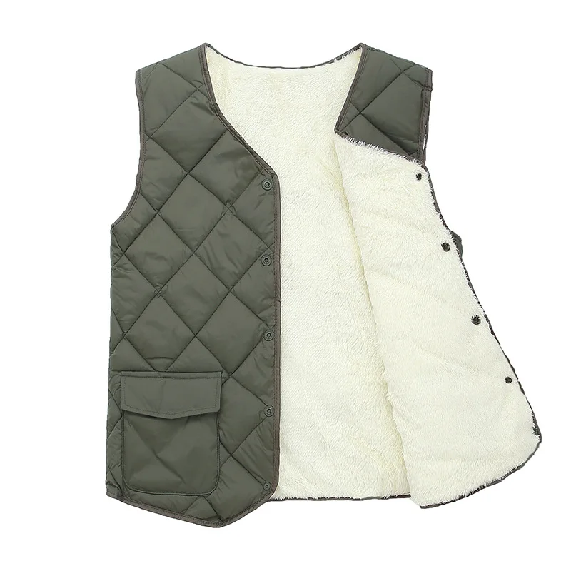 

Men Vests Coat Autumn Winter Cashmere Velvet Vest Men Plus Size 5XL Padded Warm Vest Cotton Padded Jacket