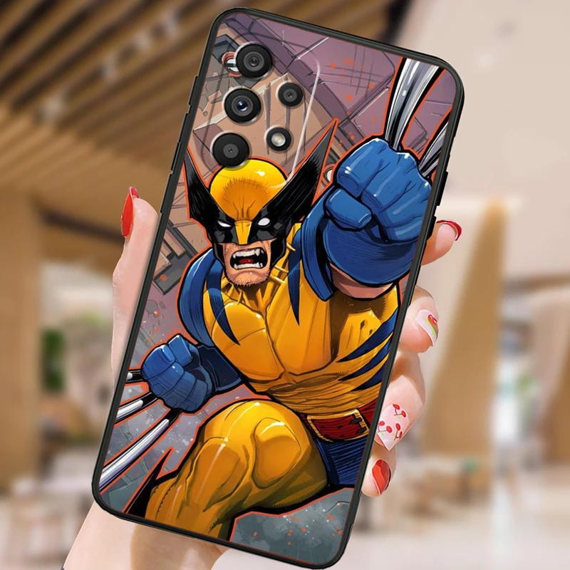 Wolverine James Howlett Logan For Samsung Note 20 10 Ultra Plus A31 A14 A12 A70 A34 A25 A04 A05 A15 A24 5G Black Funda