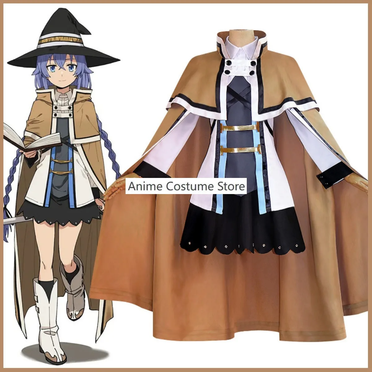 Anime Mushoku Tensei：Jobless Reincarnation Roxy Migurdia Cosplay Costume Wig Cloak Combat Uniform Woman Kawaii Carnival Suit