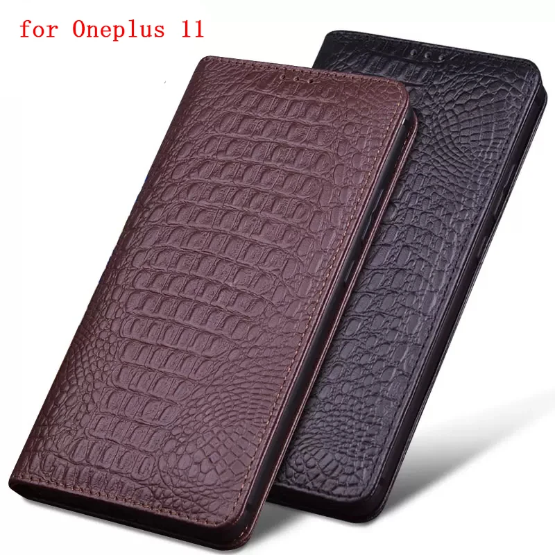 

Fashion Phone Case for Oneplus 11 Genuine Leather Case for oneplus11 funda skin Flip Business Bag Magnetic skin for 1+ 11 shell.