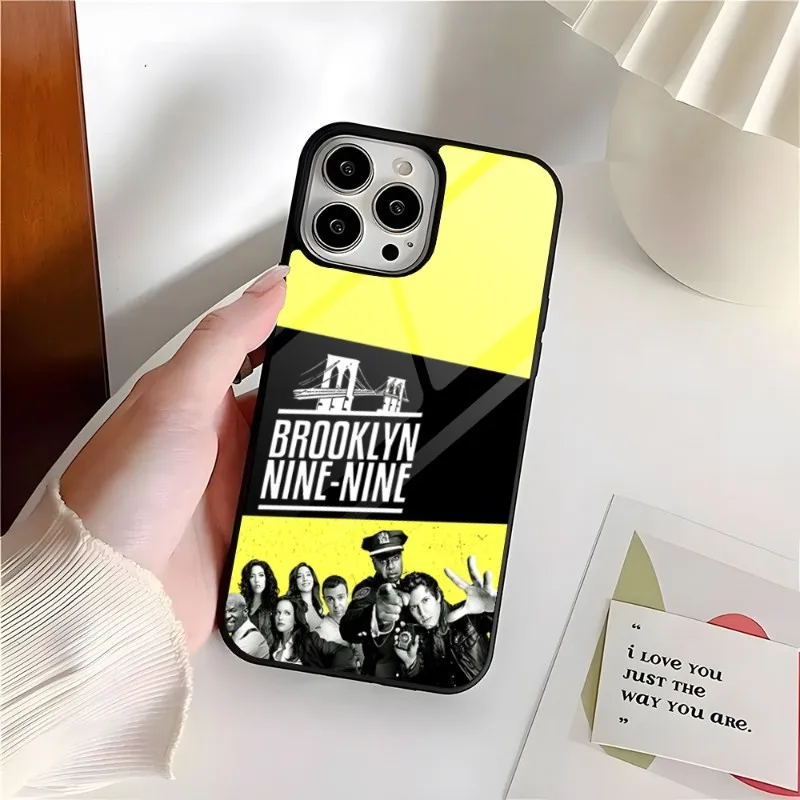 Capa de telefone TPU e PC Brooklyn Nine 99, design de luxo para iPhone 13 Pro Max, 14, 11, 12 Mini, 6, 8, 7 Plus, X, Xs, XR