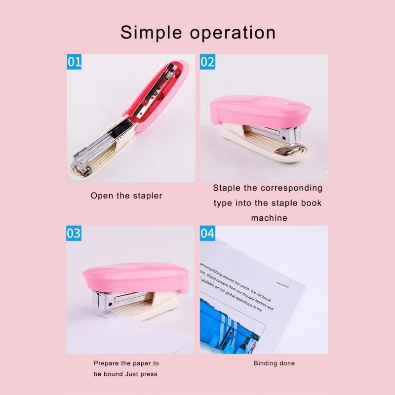 Desk Stapler with Staple Remover Labor-Saving Desk Stapler 20 Sheets Capacity D2RC