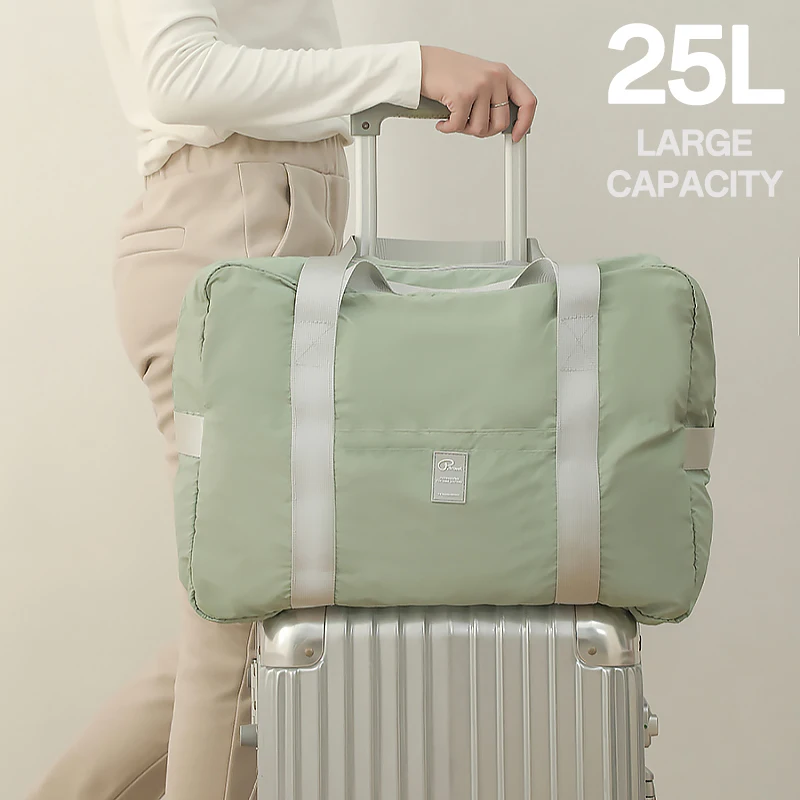 

Waterproof Foldable Travel Duffle Bag Large Capacity Carry On Tote Luggage Storage Bag with Multiple Pockets