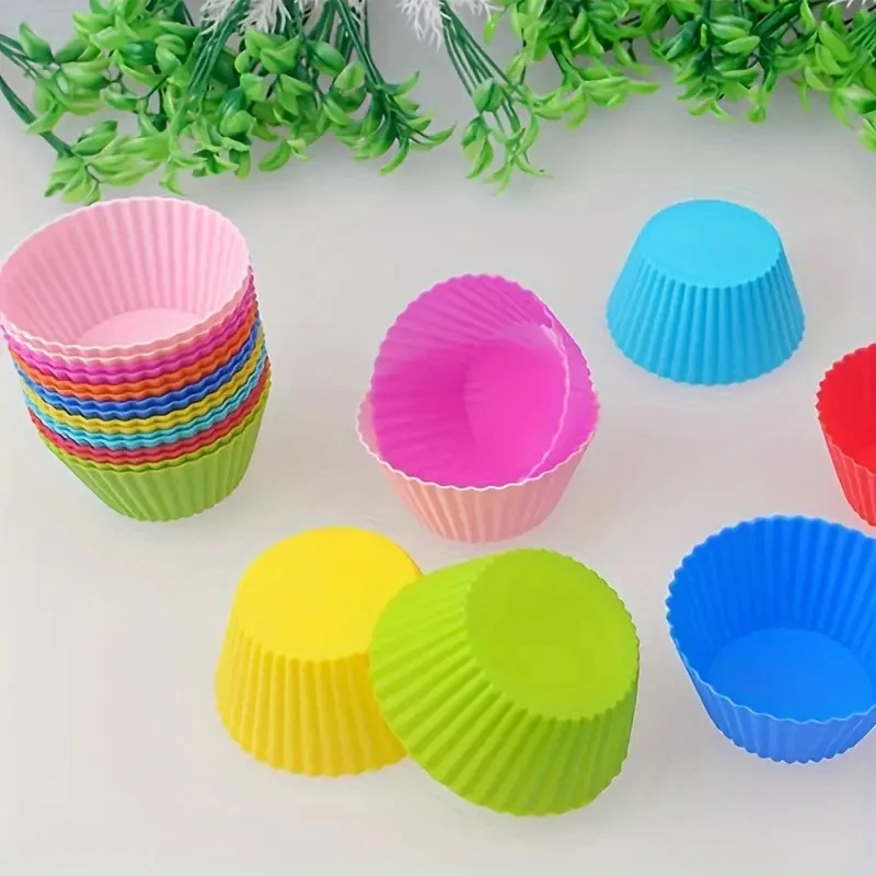 Resistant Silicone Cake Mold For Muffin Cupcake Baking Food Grade Silicone Bagels Pan For Baking Non Stick Mini Cupcake Mould