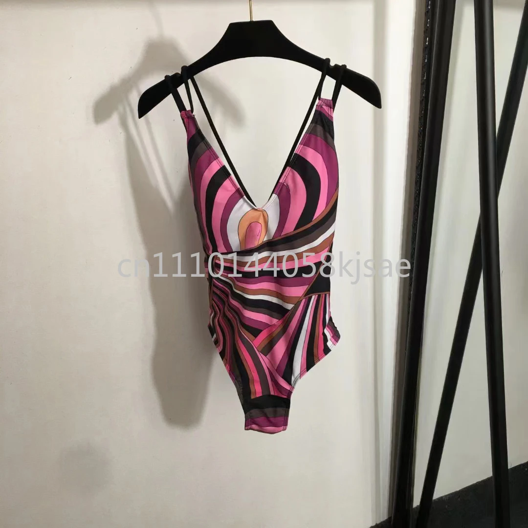 

Элитные дизайнерские женские фиолетовые комплекты бикини с фирменным логотипом, дизайнерские брендовые купальники для женщин