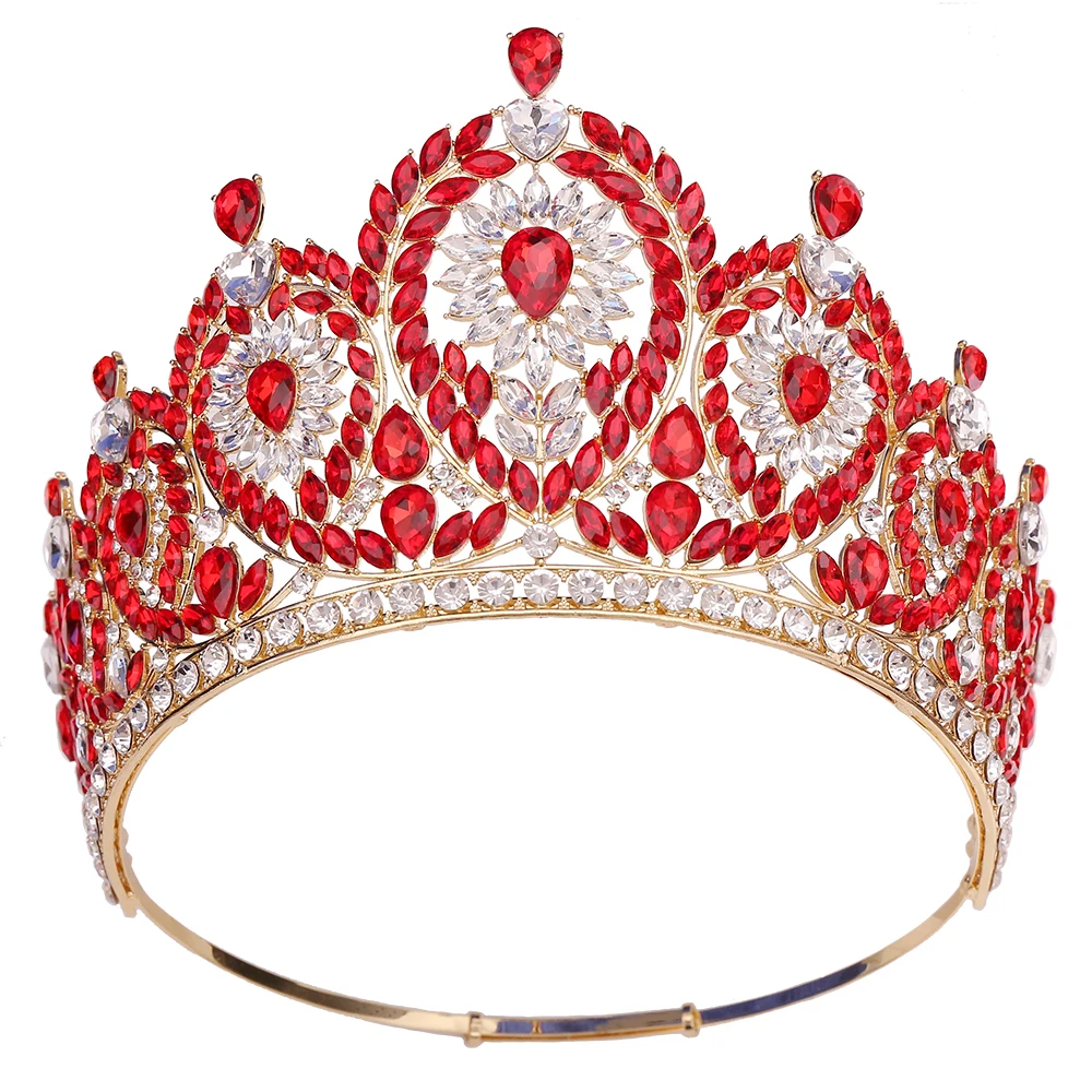 

Miss Universe свадебная корона королева Стразы Tiara вечерние Stage Show Hair Jewelry для конкурса вечерние Gifts