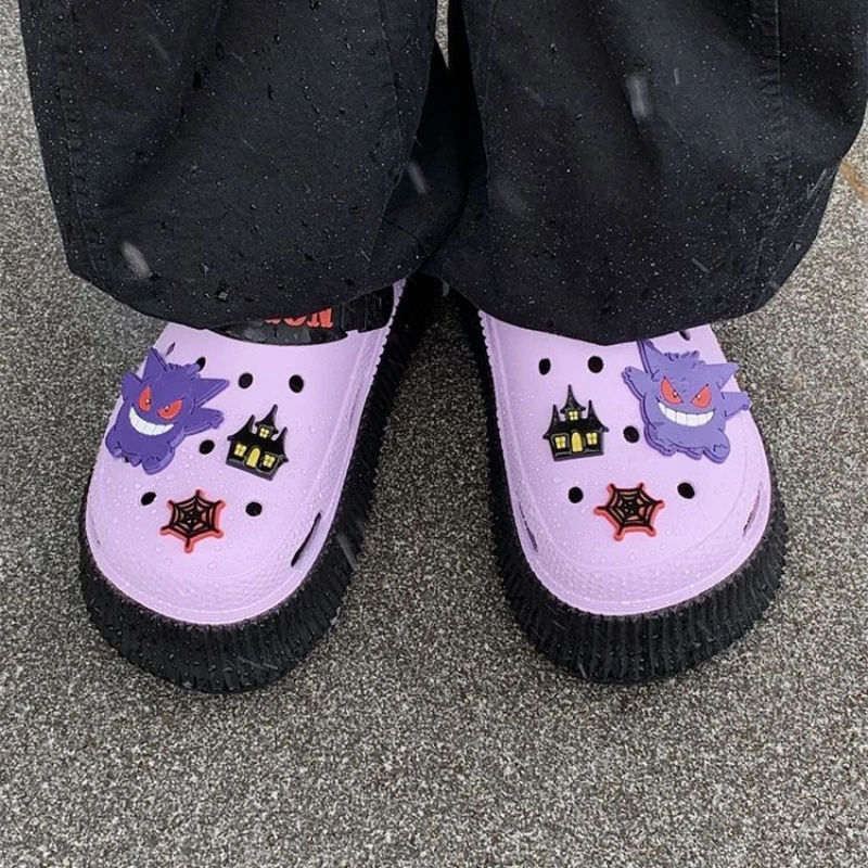 Pokemon Gengar Sandały Sylveon Kapcie Buty Anime Kreskówka Wodoodporne Fajne Nowe Jaskinia Lato Para Buty Plażowe Prezenty Świąteczne