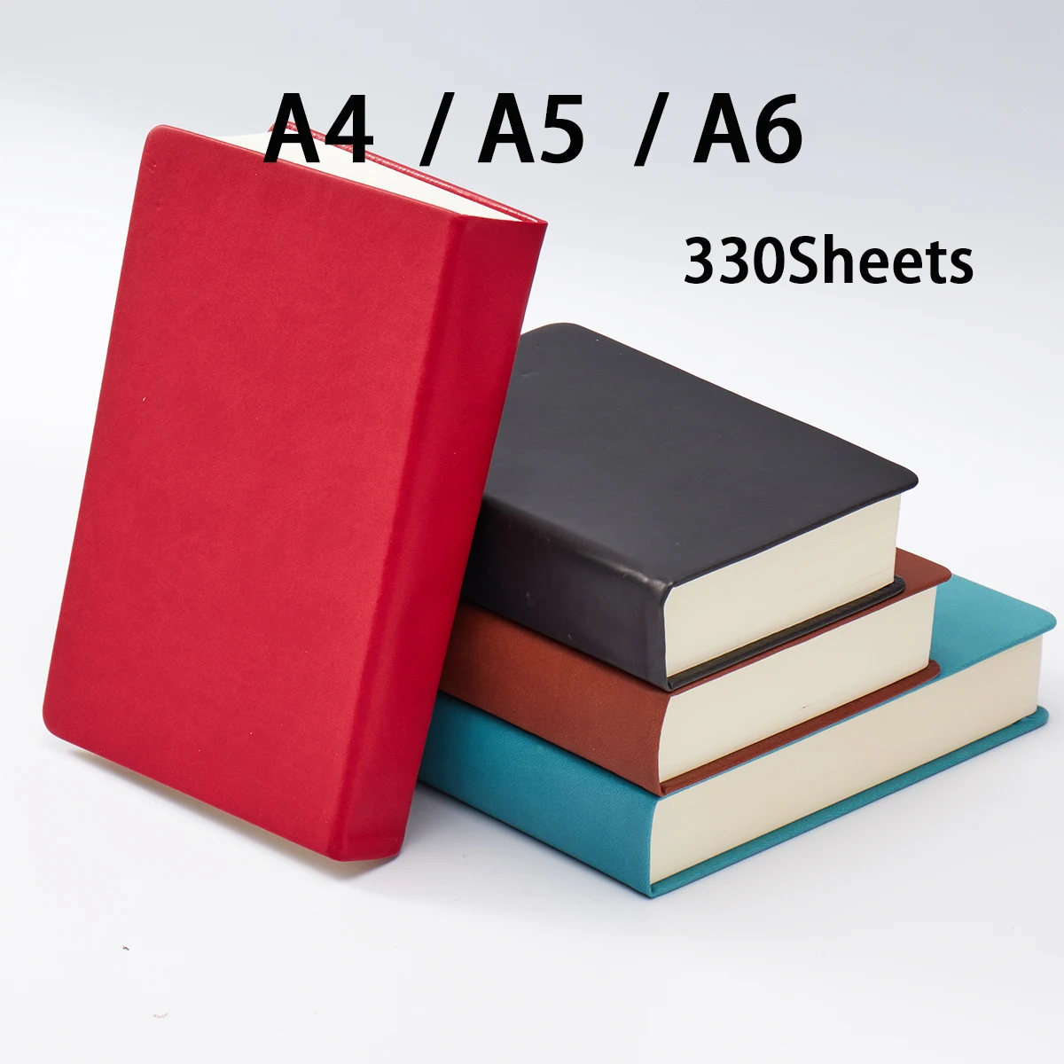 A4 A5 A6 PU Leather Notebook Soft Cover Super Thick Diary Notebook Sketchbook Blank Page Travel Journal Planner Stationery