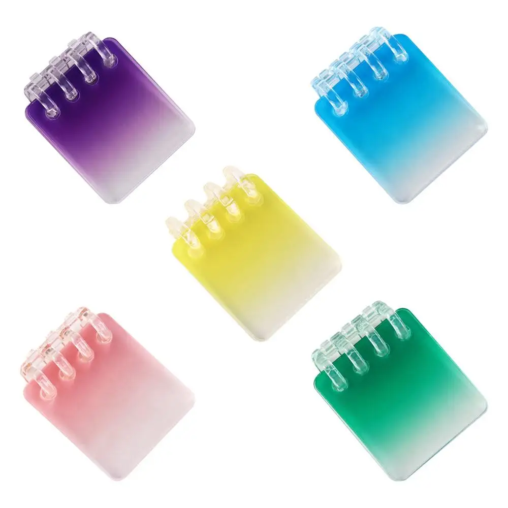 Coloful Goo Plate Portachiavi fai da te Kit per realizzare colori sfumati trasparenti Portachiavi fai da te in acrilico Mini libro di carte in acrilico fai da te per bambini