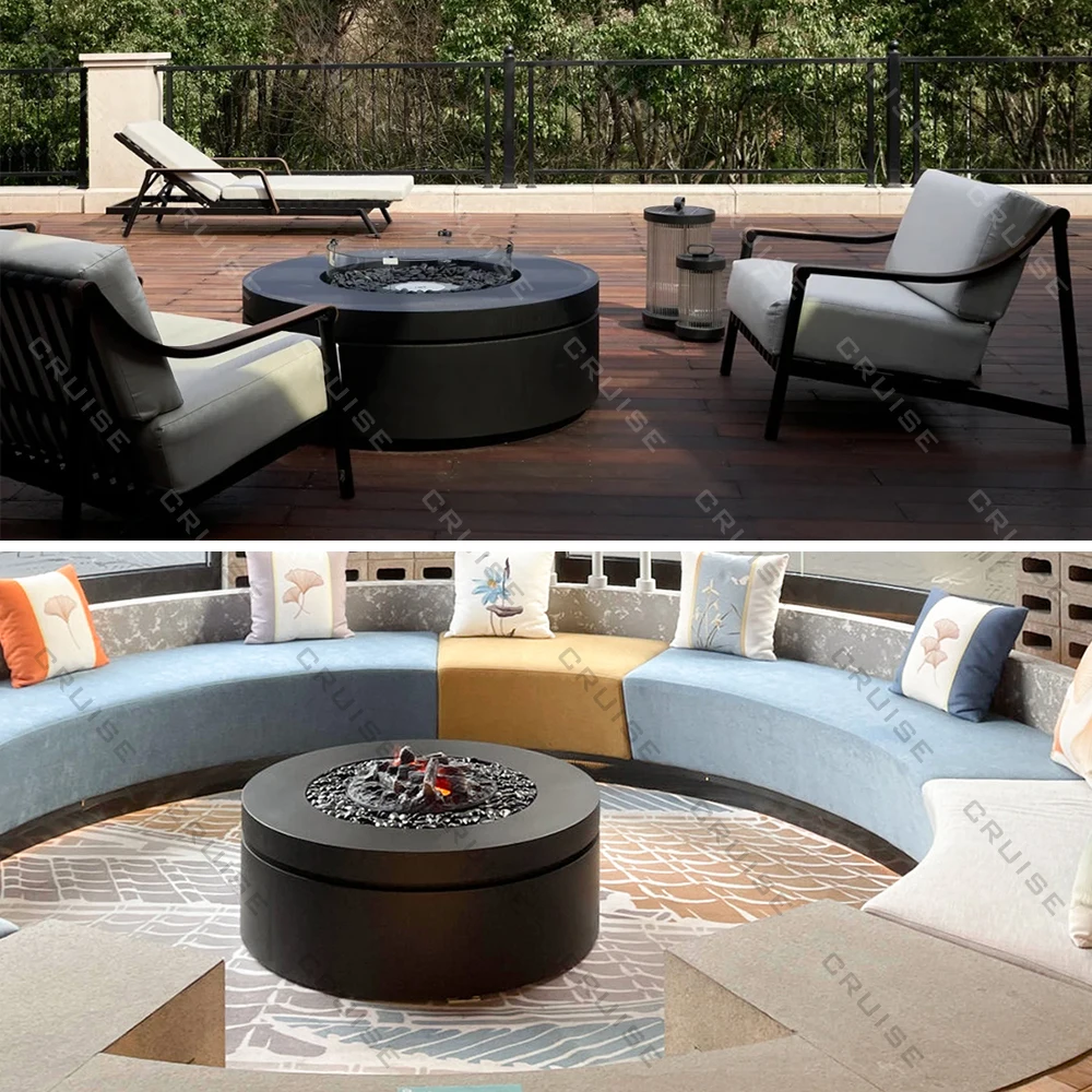 CRUISE Эффективная каминная яма для горения на открытом воздухе, отдельно стоящий камин, 800 мм, деревянная/газовая/альртовая печь, большой камин