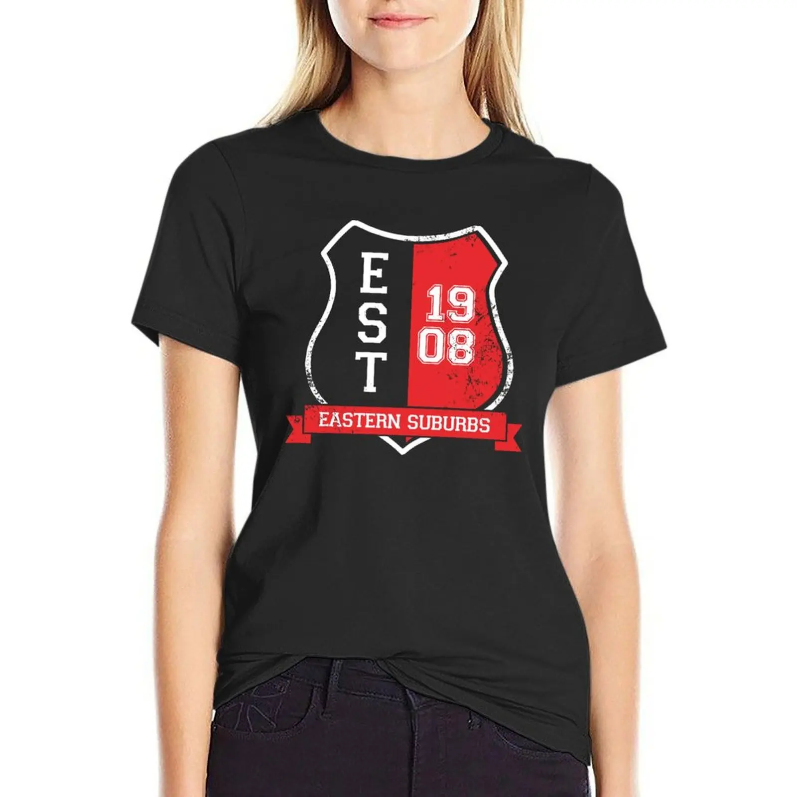 Eastern Suburbs Rugby League: Established Shield T-Shirt anime clothes summer top t shirt Women