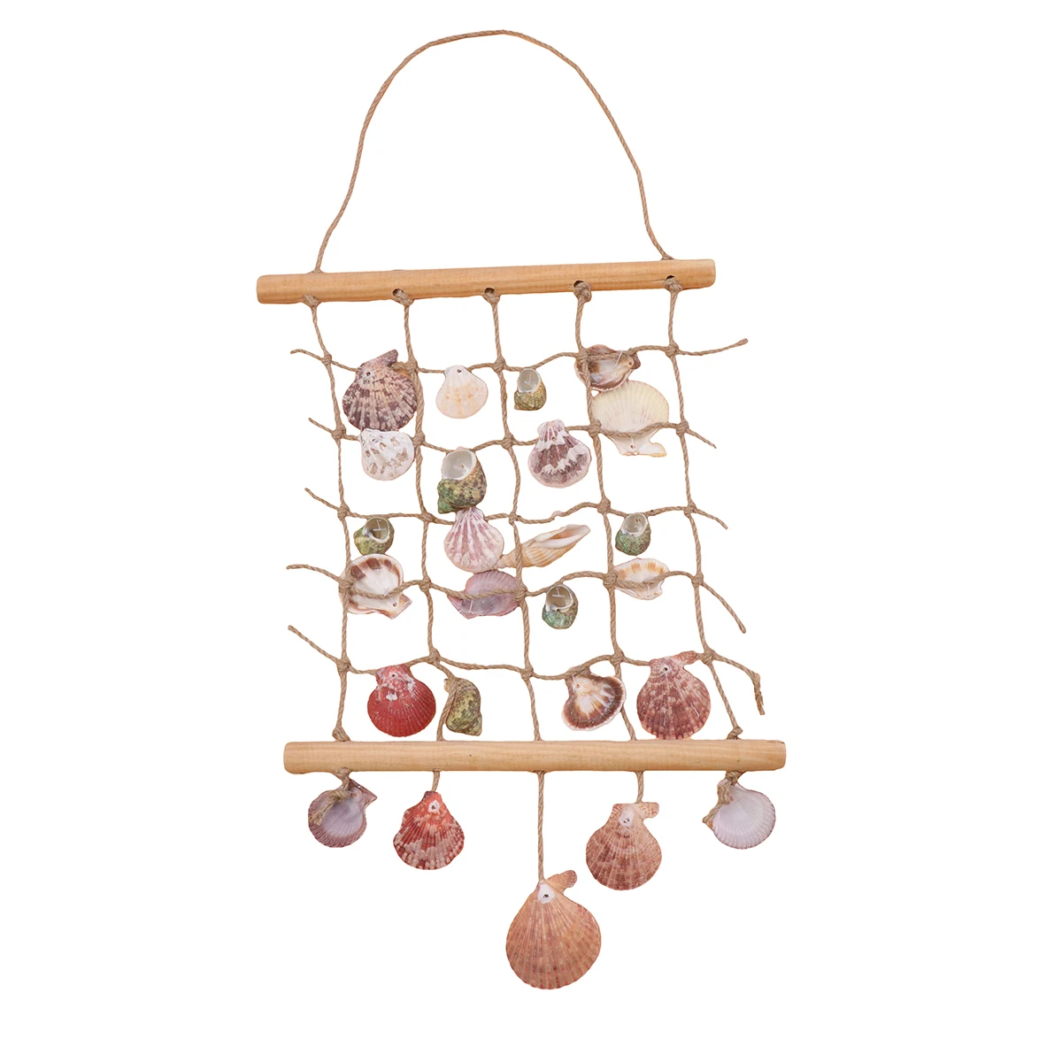 

Shell Curtain Seashell Ornaments Decorations Wall Hanging Macrame Bamboo Shells Room