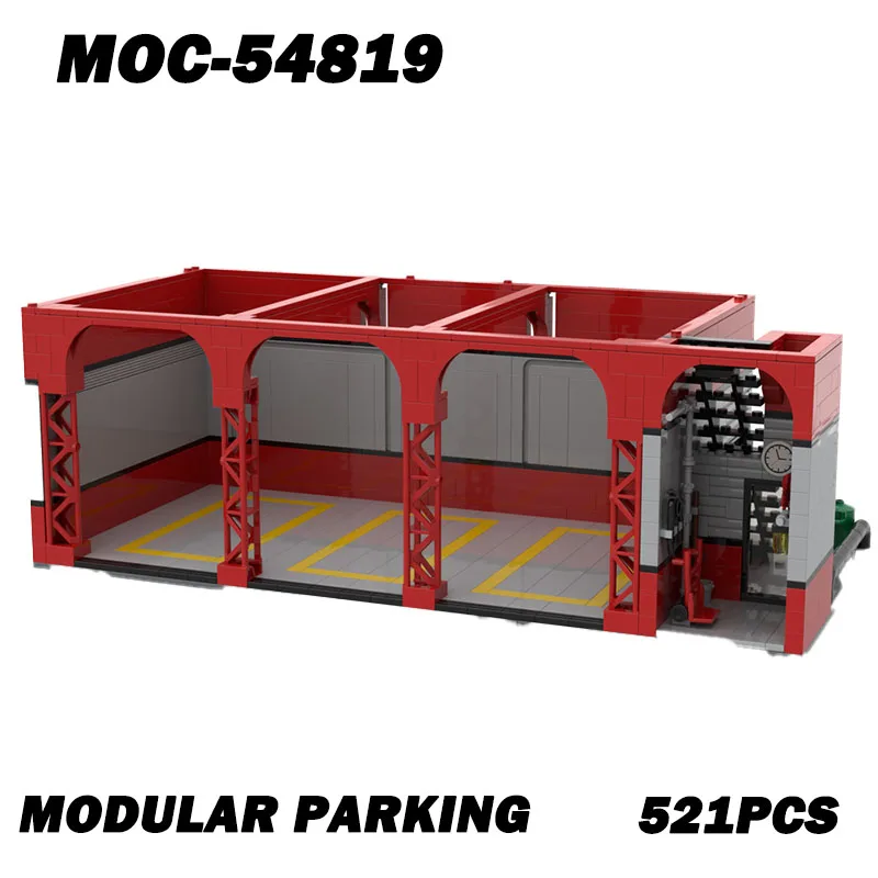 

MOC-54819 креативная модель с видом на улицу, индивидуальная головоломка, архитектура, сделай сам, образование, сборная модель, игрушки, подарки, 521 шт.
