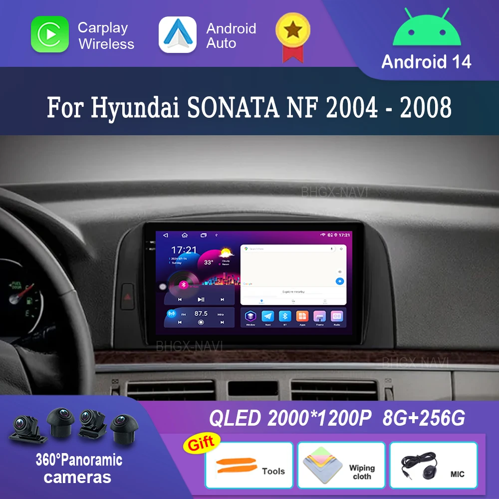 for Hyundai SONATA NF 2004 - 2008 Android Intelligent System Car Radio Multimedia Player GPS Navi Bluetooth DSP Stereo 4G WiFi