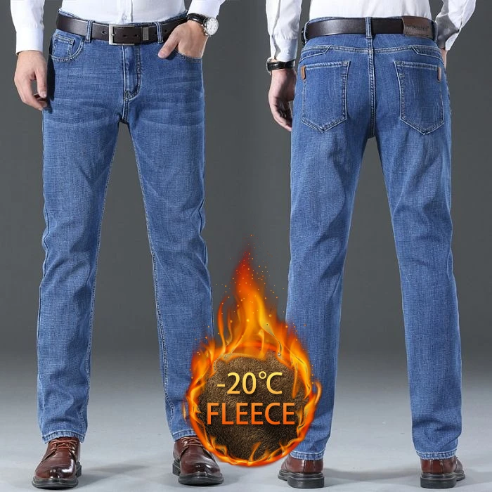 กางเกงยีนส์ทรงหลวมสไตล์ลำลองสำหรับผู้ชาย ขายดีประจำฤดูใบไม้ร่วงและฤดูหนาว สวมใส่สบาย ทันสมัย เหมาะกับการแต่งตัวในชีวิตประจำวัน