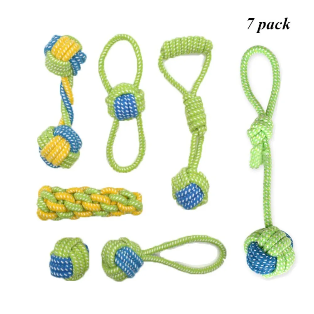 

LMZOE-Pet Dog Chew Rope Toy, Маленькая собака, Устойчивая к укусам, Чистка зубов, Жевание зубов, Скрежетание зубами, Товары для животных