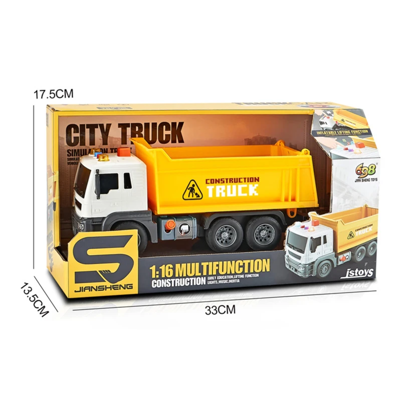 Alloy Dump Truck Model,Simulation Engineering Transport Vehicle,Sound And Light Effects Gift B203