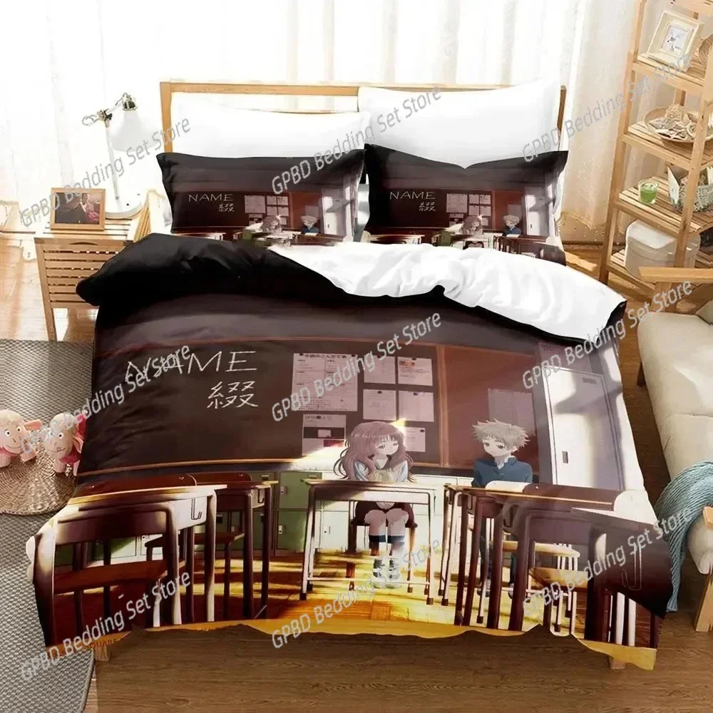 Anime Girl I Like Forgot Her Glasses Bedding Set Duvet Cover Bed Set Quilt Cover Pillowcase Comforter king Queen Size Boys Adult