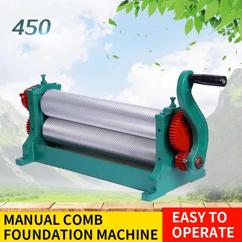 Stainless Steel Manual Comb Press 450 Comb Press Comb Smoothing Machine Beekeeping Tools Simple operation/High efficiency