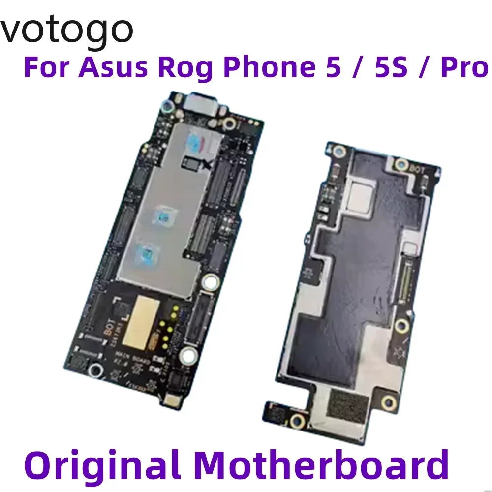 

Motherboard Original For Asus Rog Phone 5 5S Pro Mainboard Unlocked Main Logic Board Circuits Work ZS676KS Global Replacement