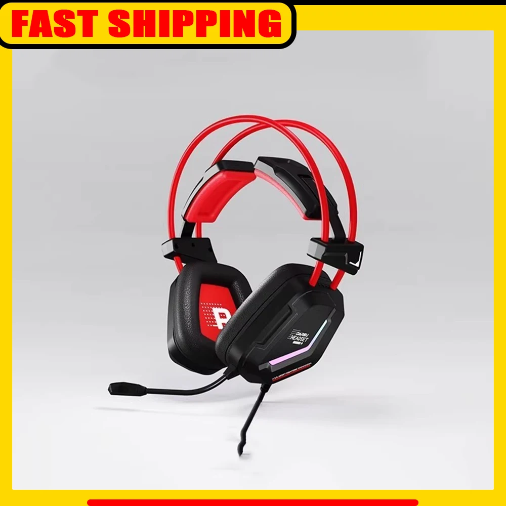 

Наушники Dareu EH733 с игровым чипом BBH, адаптацией формы кушетки головы, 50-мм динамиками, RGB-подсветкой, микрофоном с шумоподавлением ENC, для ПК, подарки