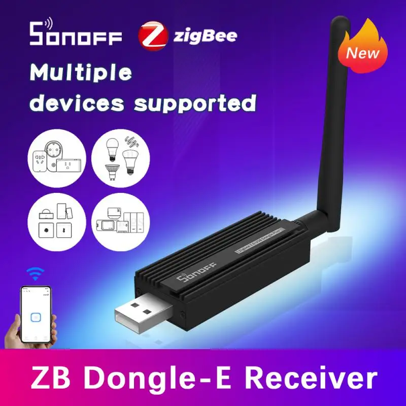 

USB-ключ SONOFF ZB Dongle-E Zigbee 3,0, универсальный шлюз Zigbee, совместимый с Zigbee2MQTT Sonoff Zigbee Series