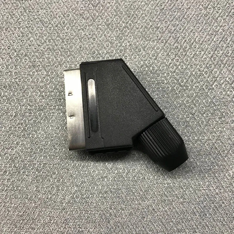 

300pcs Broom Head SCART European standard plug 21 Pin Male Cable Solder Audio and video interface Socket Connector