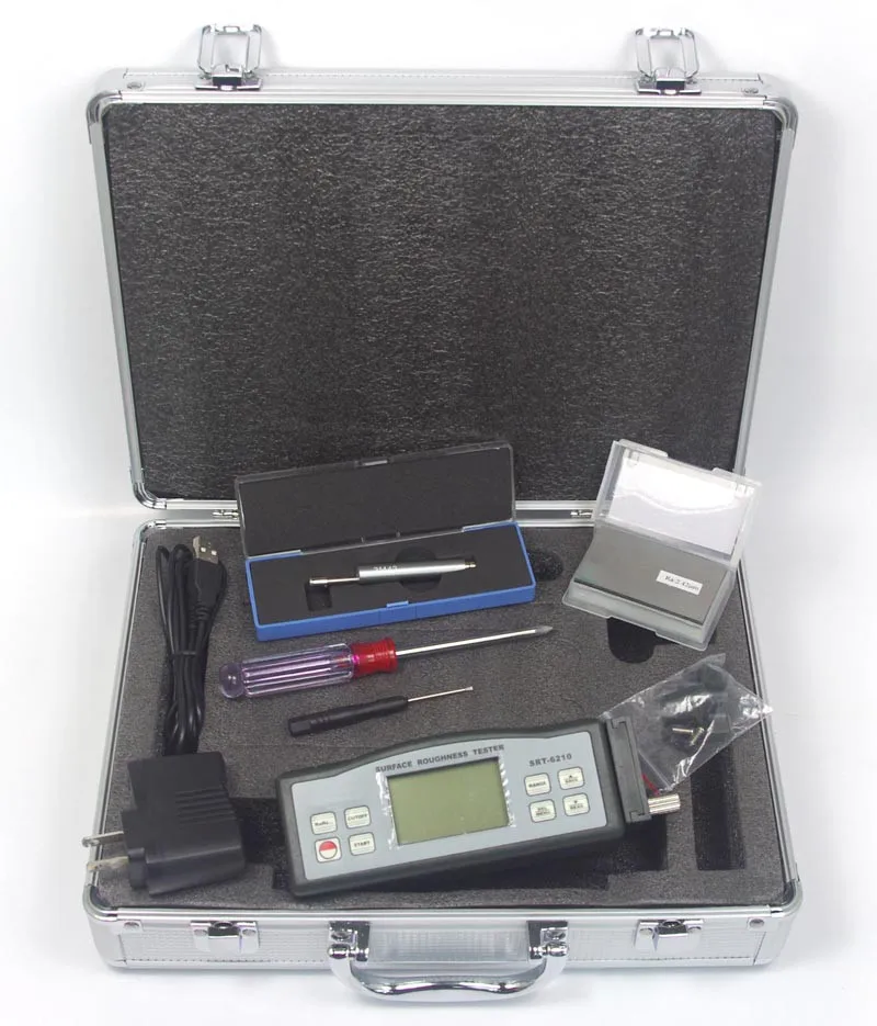 SRT-6210 Digital Surface Roughness Tester 4 parameters:Ra, Rz, Rq, Rt Testing SRT6210