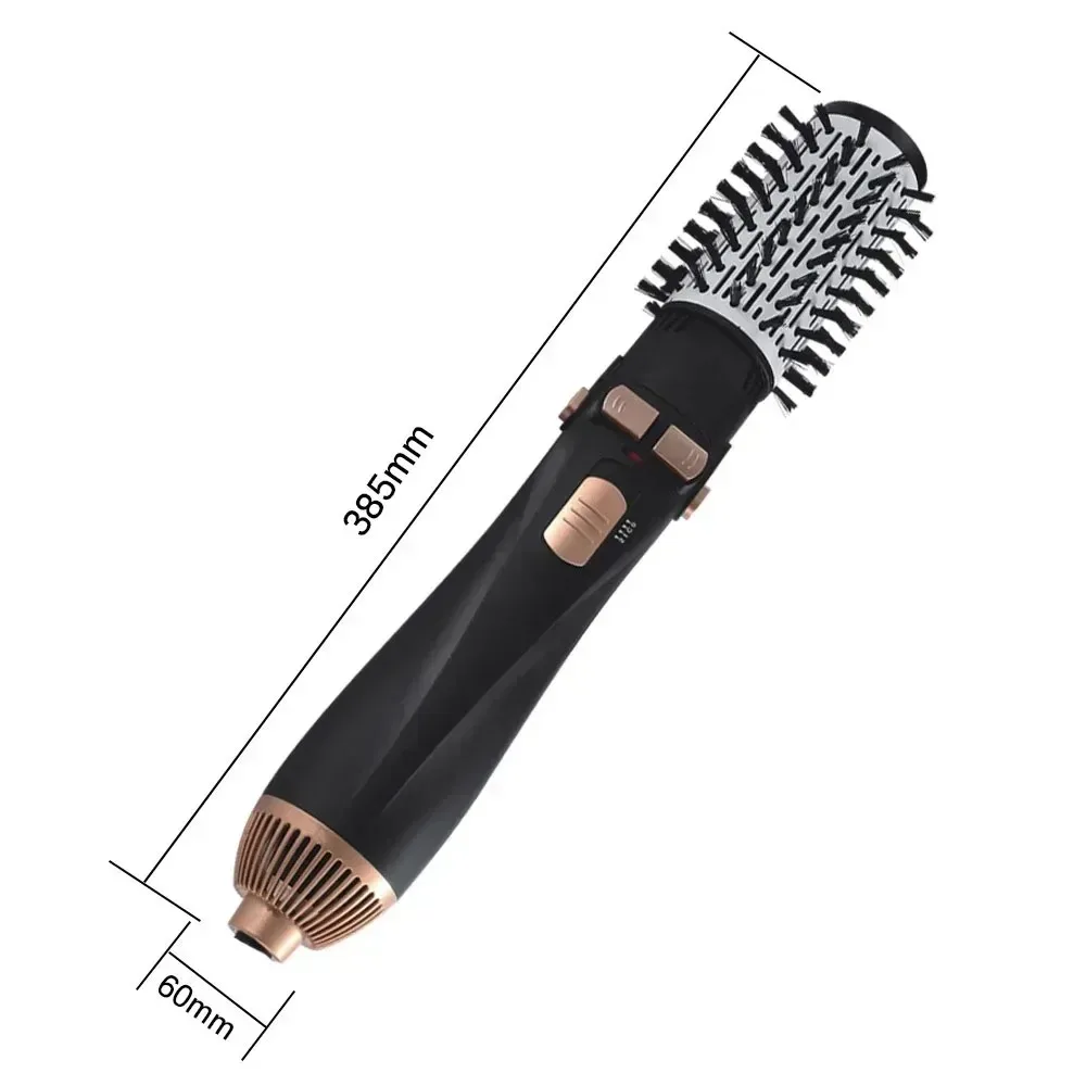 Hot Air Brush 4 Head Replaceable Hair Dryer Comb Negative Ions Blower Electric Straightener Curler Styling Tools Home-appliance