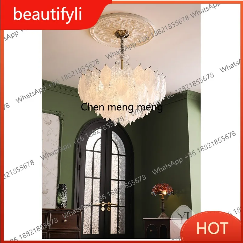 

D80 French light luxury living room chandelier new high-end bedroom dining room retro crystal medieval lamps