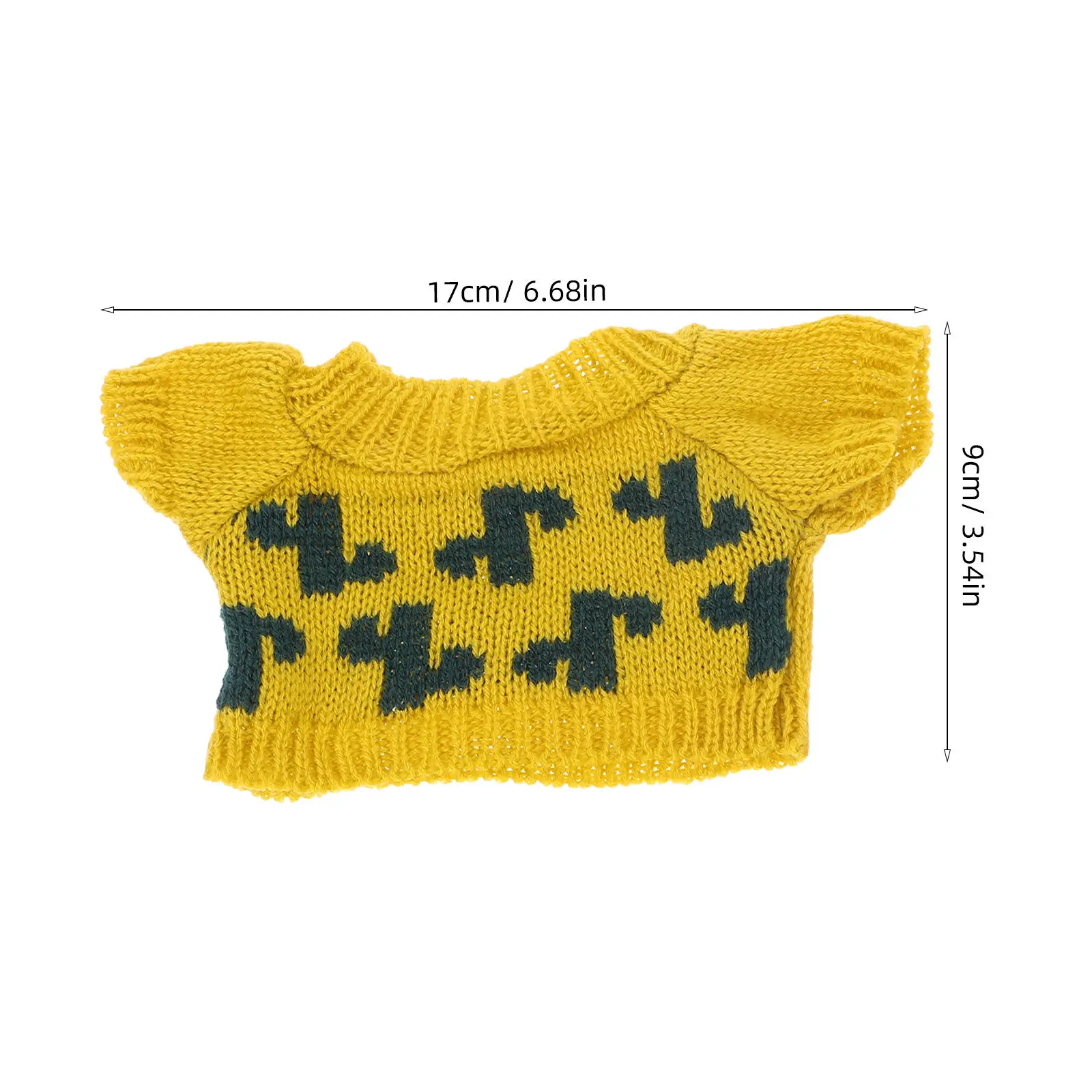 2Pcs Soft Cotton Bear Sweaters 30Cm Fit Versatile Replacement Clothes for Stuffed Animals Cute Charm Personality Adding