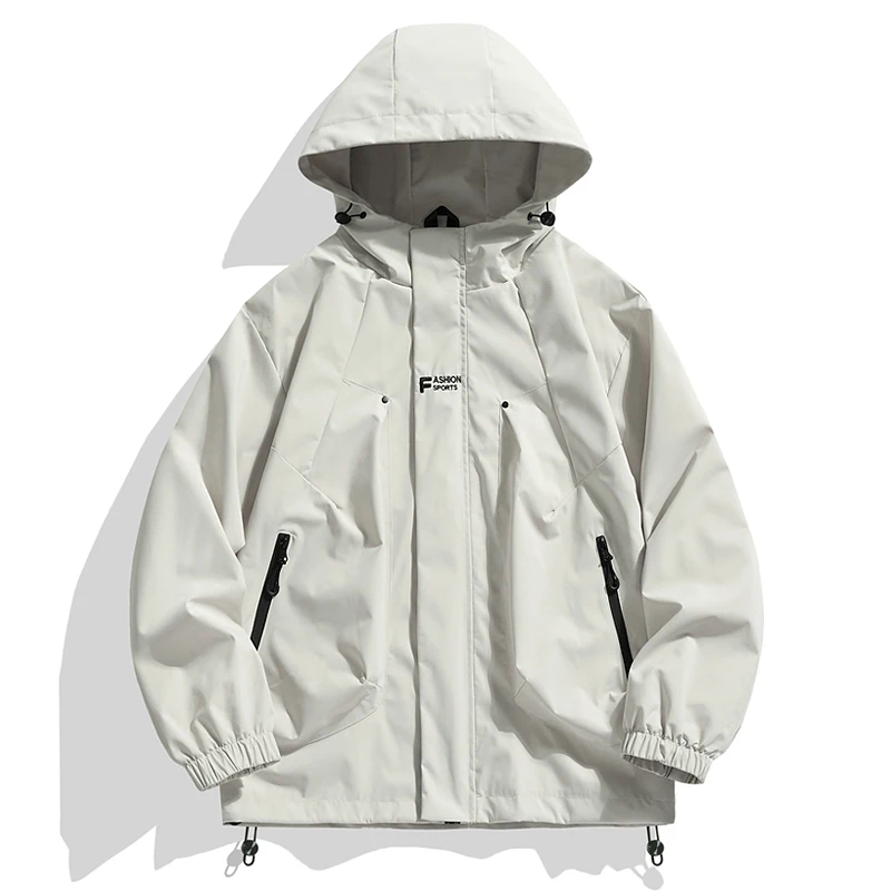

2025 autumn new men's high-quality windproof and waterproof hooded jacket jacket