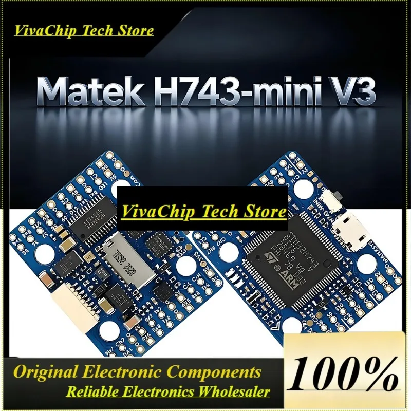 VIVaSMateksys Matek H743-Mini H743 MatekH743 2-8S Flight Controller STM32H743VIH6 MCU For FPV Drone Part