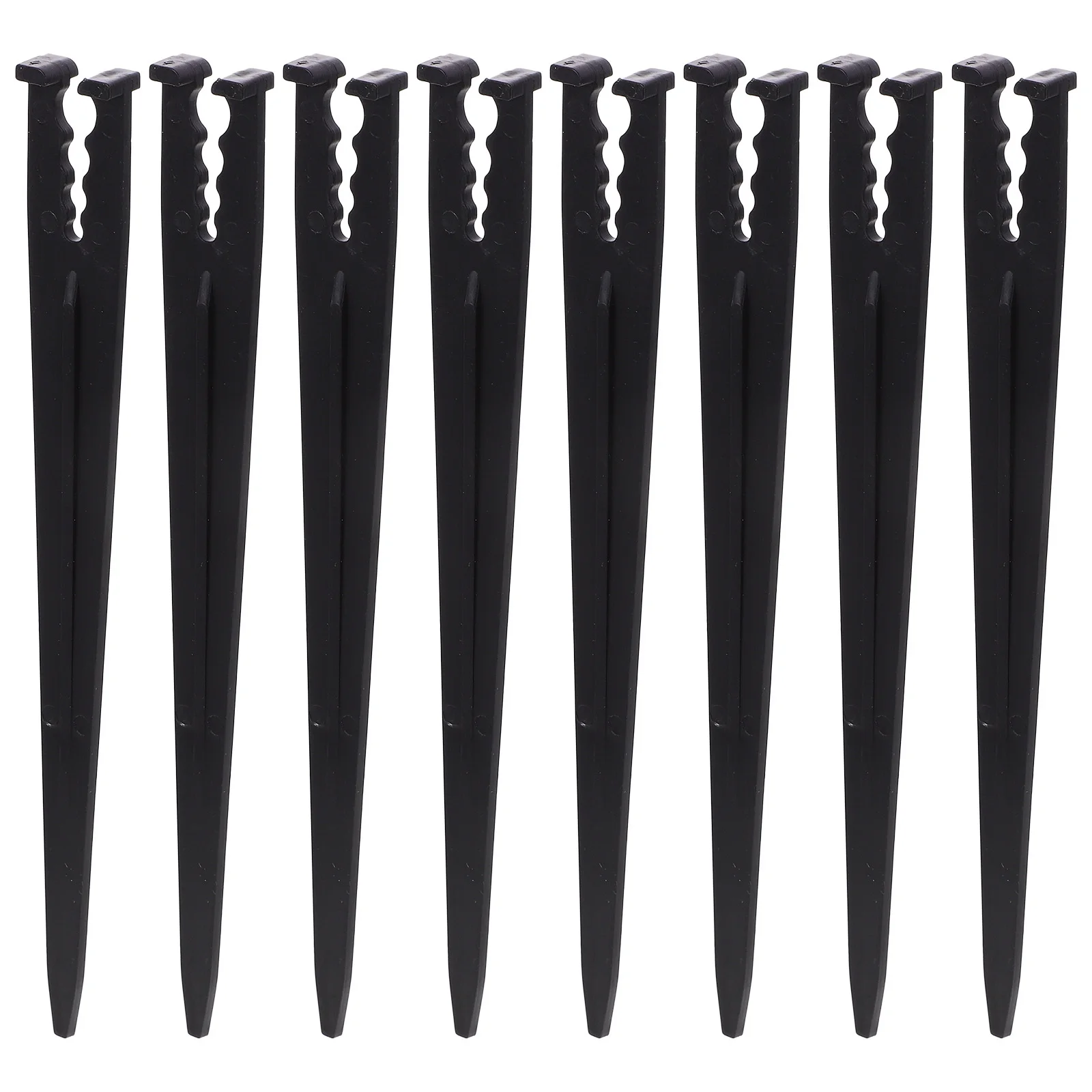 

100Pcs Pe Ground Rod Insert for Irrigation System Yard Garden Support Bracket Drip Irrigation Accessories Black
