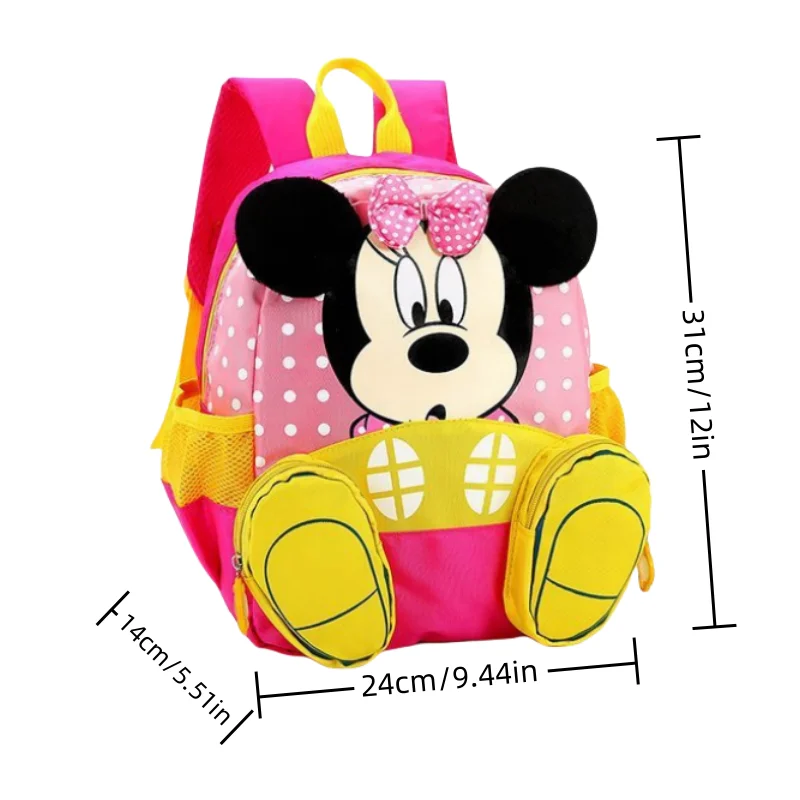 Kindergarten schoolbag cute disney minnie mouse mickey mouse kids backpack casual light travel small backpack