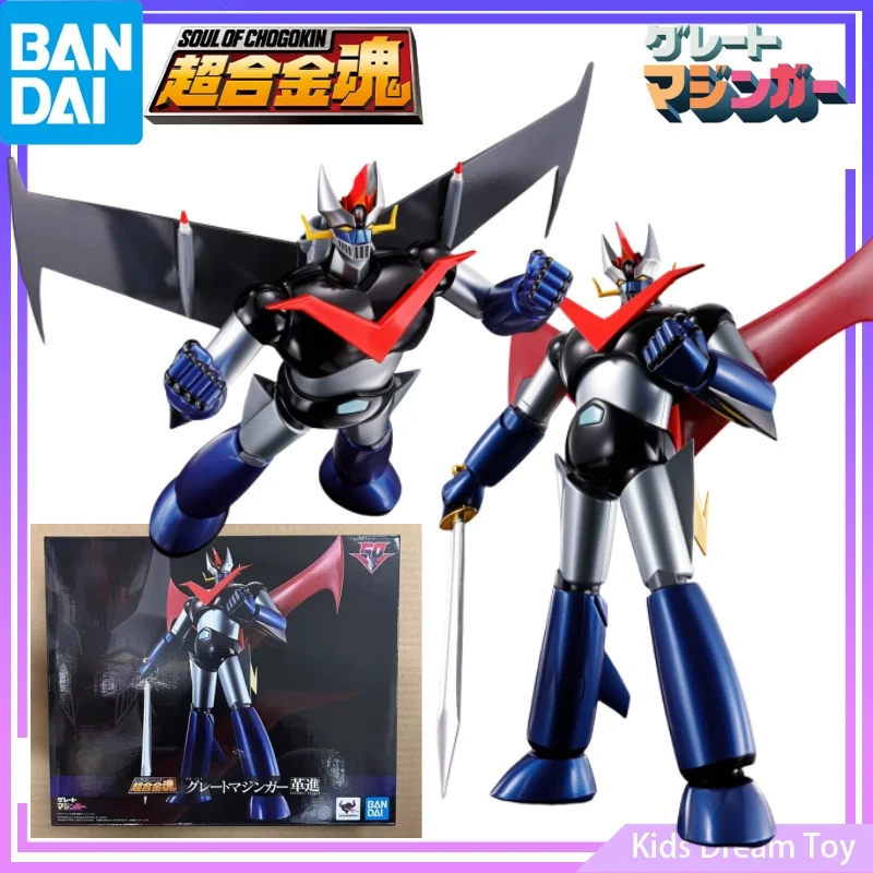 

Original Bandai in Stock SOUL OF CHOGOKIN GX-111 GREAT MAZINGER KAKUMEI SHINKA Anime Action Figures Toys Collectible Model Gifts