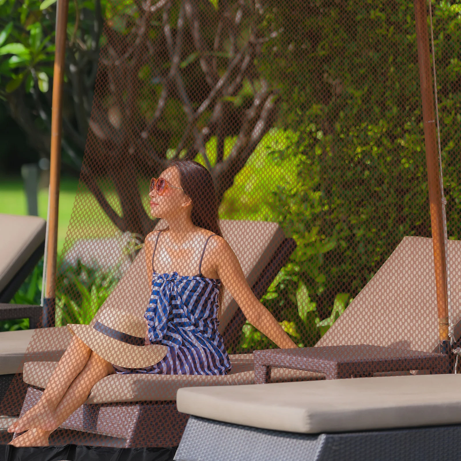 

Universal Umbrella Mosquito Net Mesh Screen Zipper Door Outdoor Bug Screen Patio Camping Parasol Sunshade Cover