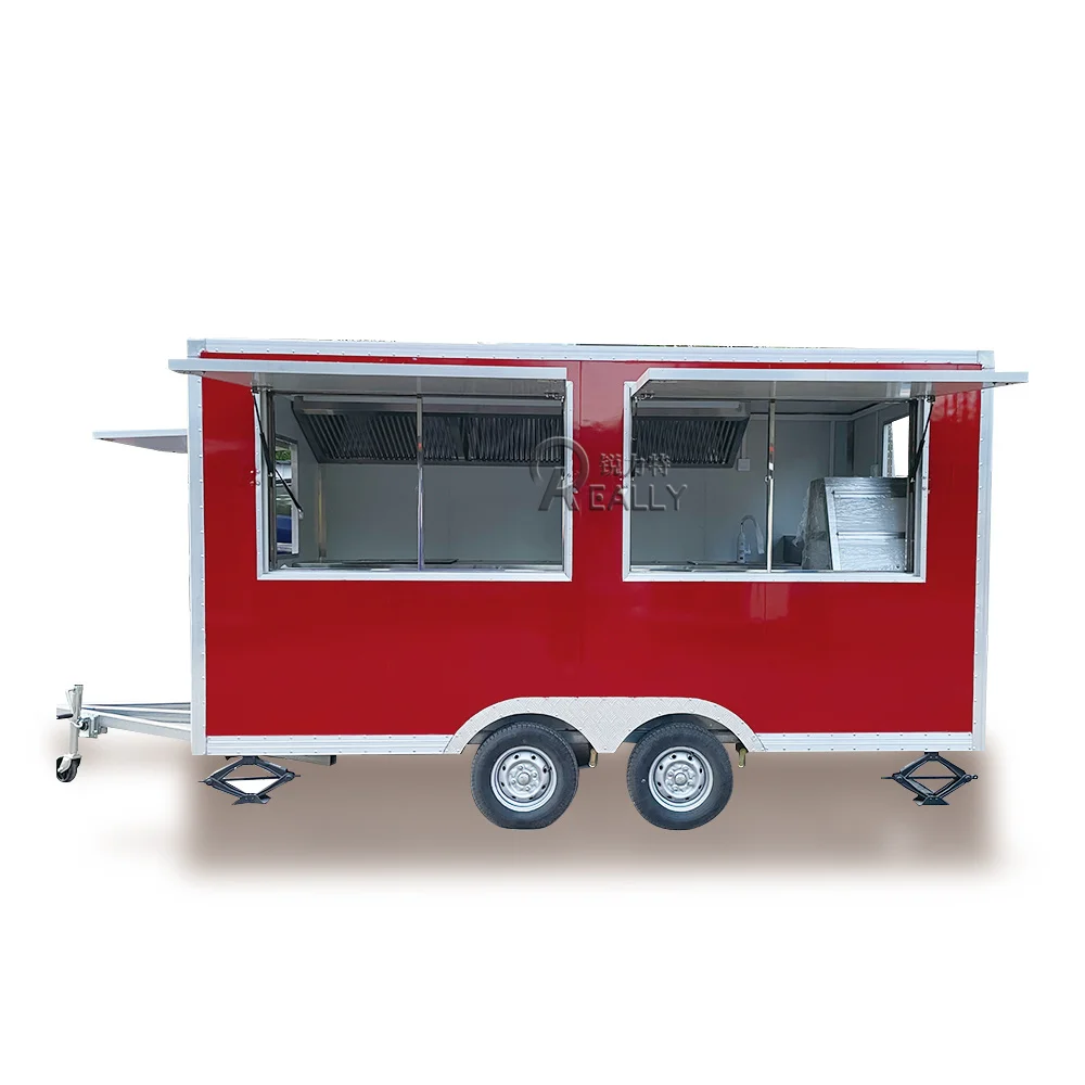 VIN DOT certificate 4m Food Trailer Concession Trailer Food Trucks Mobile Food Trailer With Full Kitchen