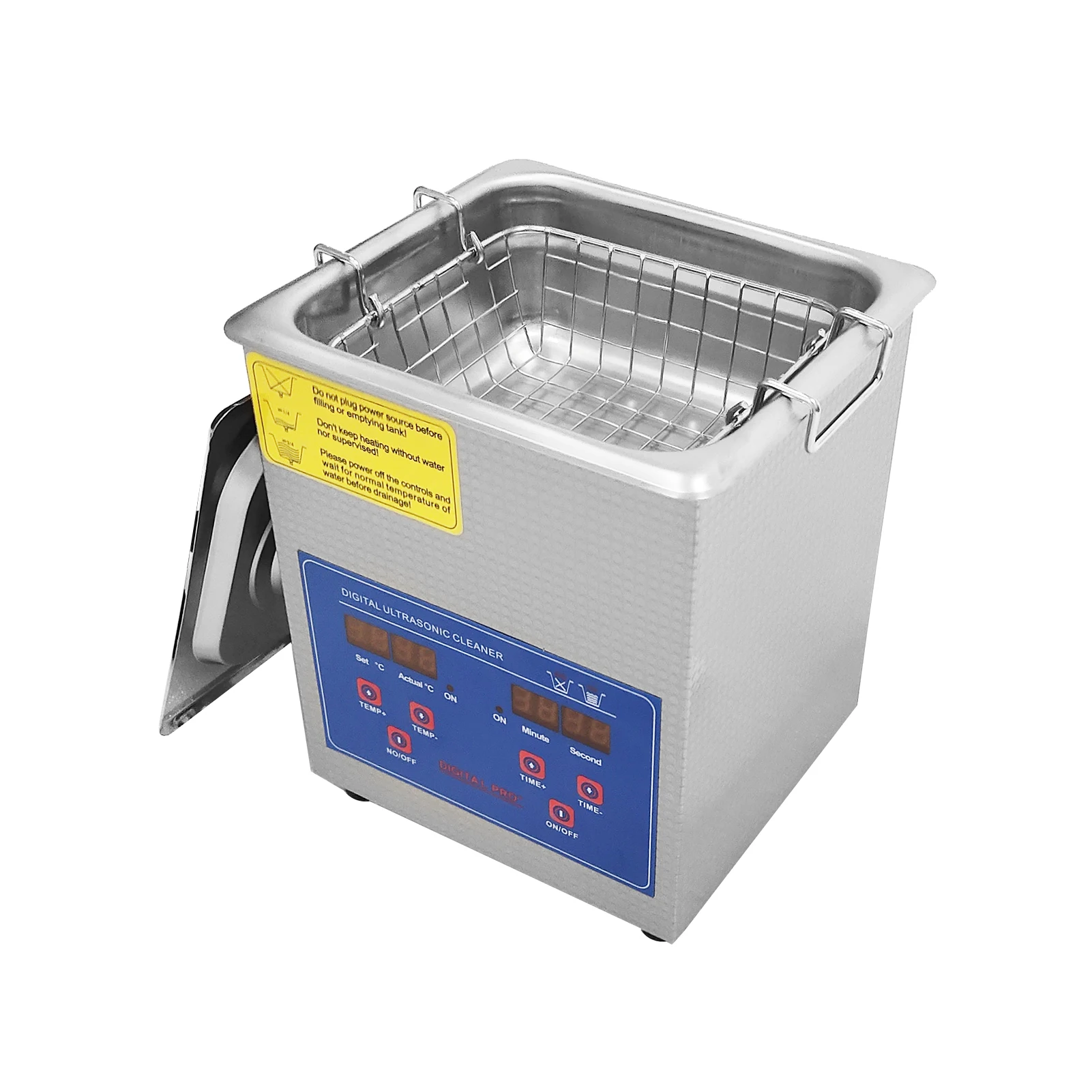 1.3L Ultrasonic Cleaner with Digital Timer Heater Professional Heated Ultrasound Cleaning Machine for Jewelry Watch Coin Glasses