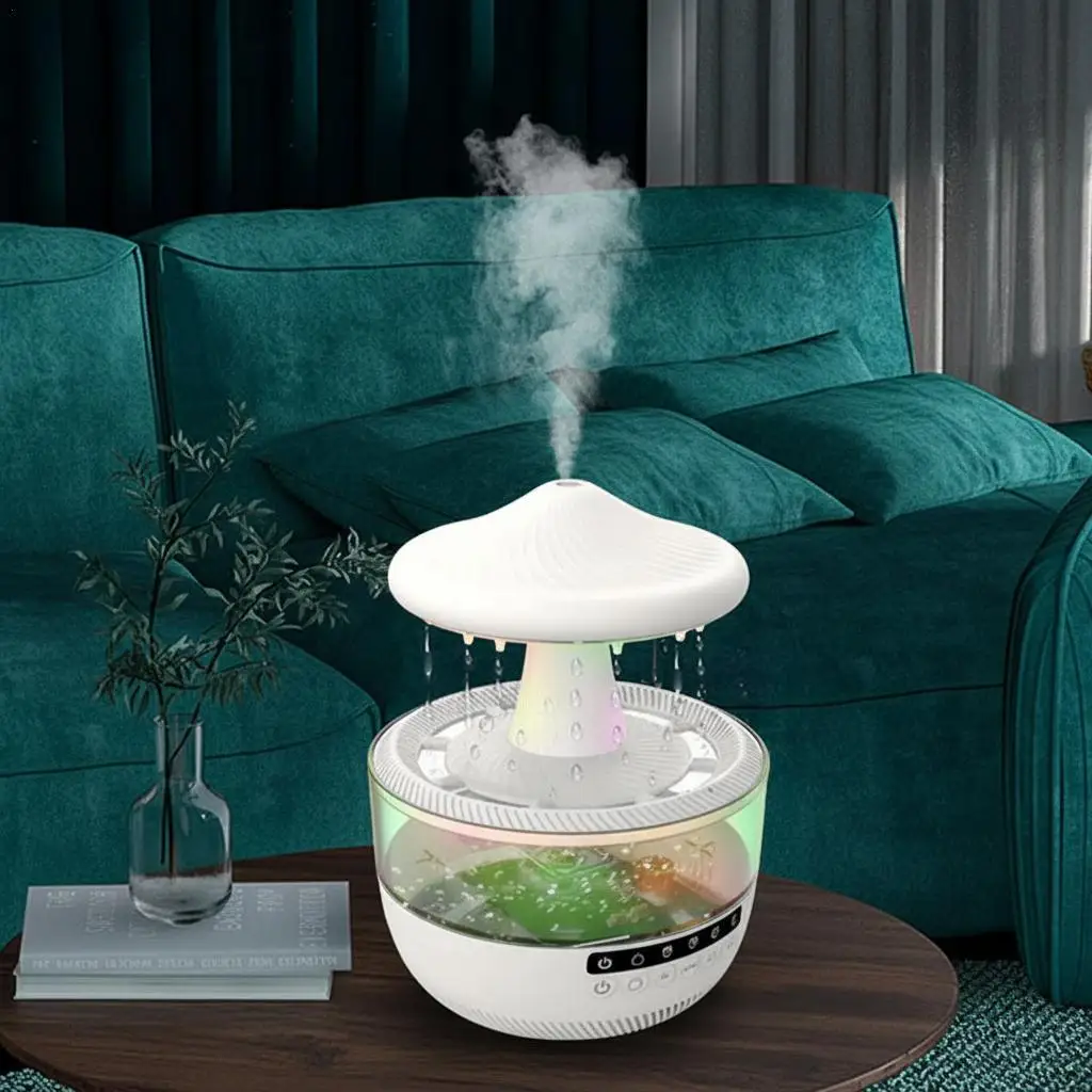 

Многофункциональный Bluetooth-динамик, увлажнитель воздуха, пейзажный увлажнитель воздуха в форме гриба, облачный дождь, помощник с атмосферным освещением сна