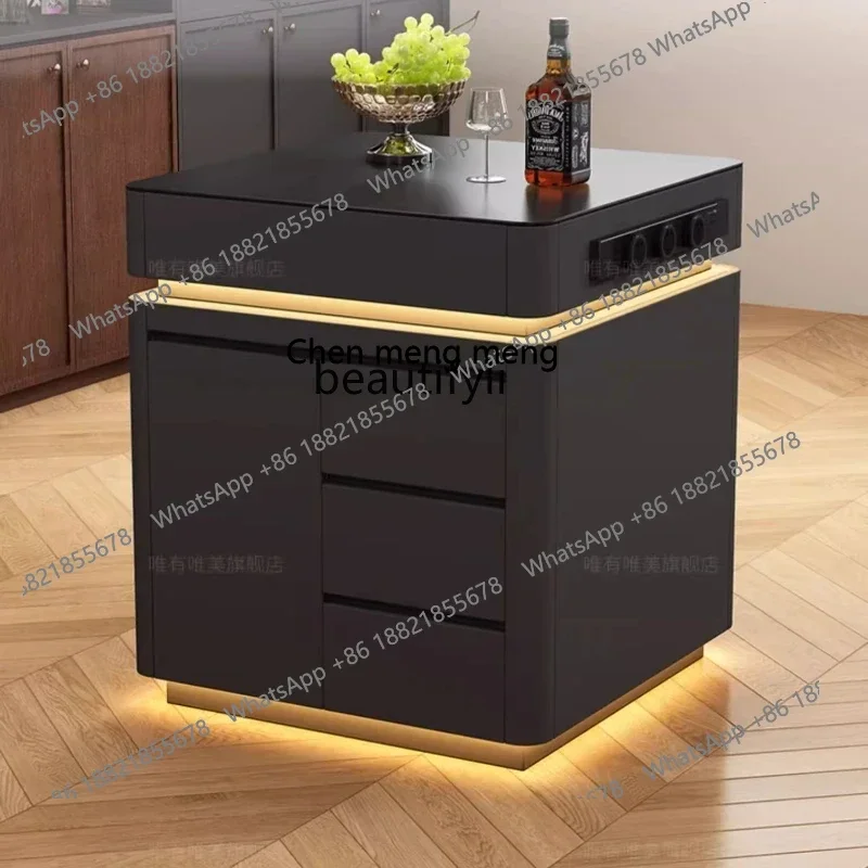 

xzIsland platform, single cabinet removable household rock slab extremely narrow, small falling table, independent side cabinet