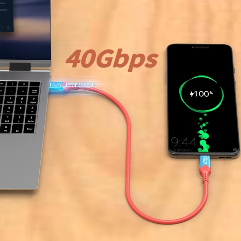 M17B USB4 40 Gbps transferência dados velocidade 240 USB C para USB C carregamento rápido 8K @ 60Hz