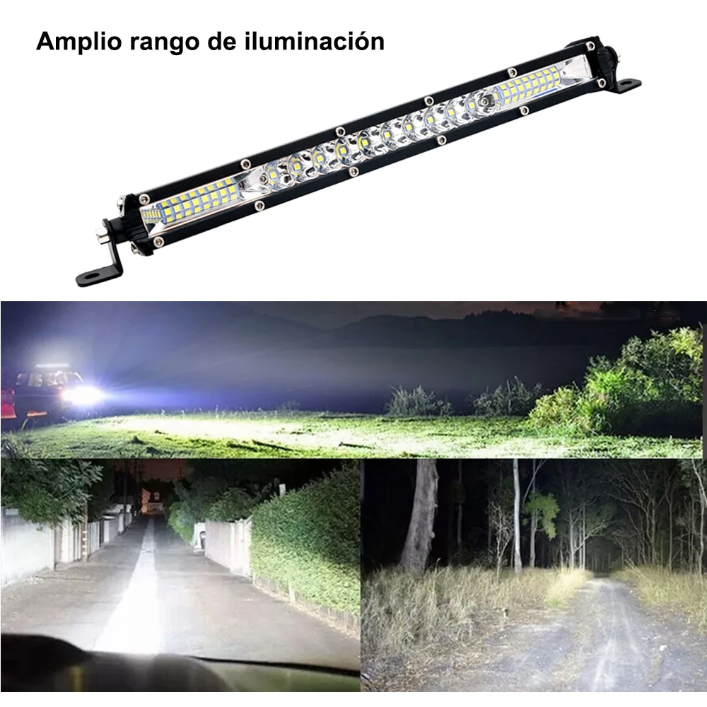 4x4 Universal Led Light Bar 10 Inch 26 Led 78w Ultra-Thin LED Light Bar Combo Beam Spot Flood Beam Work Lamp For Jeep