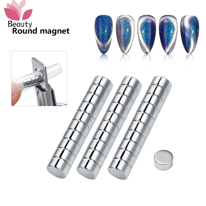 10Pcs Small Magnets False Tips Edge Cutters Tip Magnet Manicure Tool for Acrylic Nails Professional Nail Art Clipper