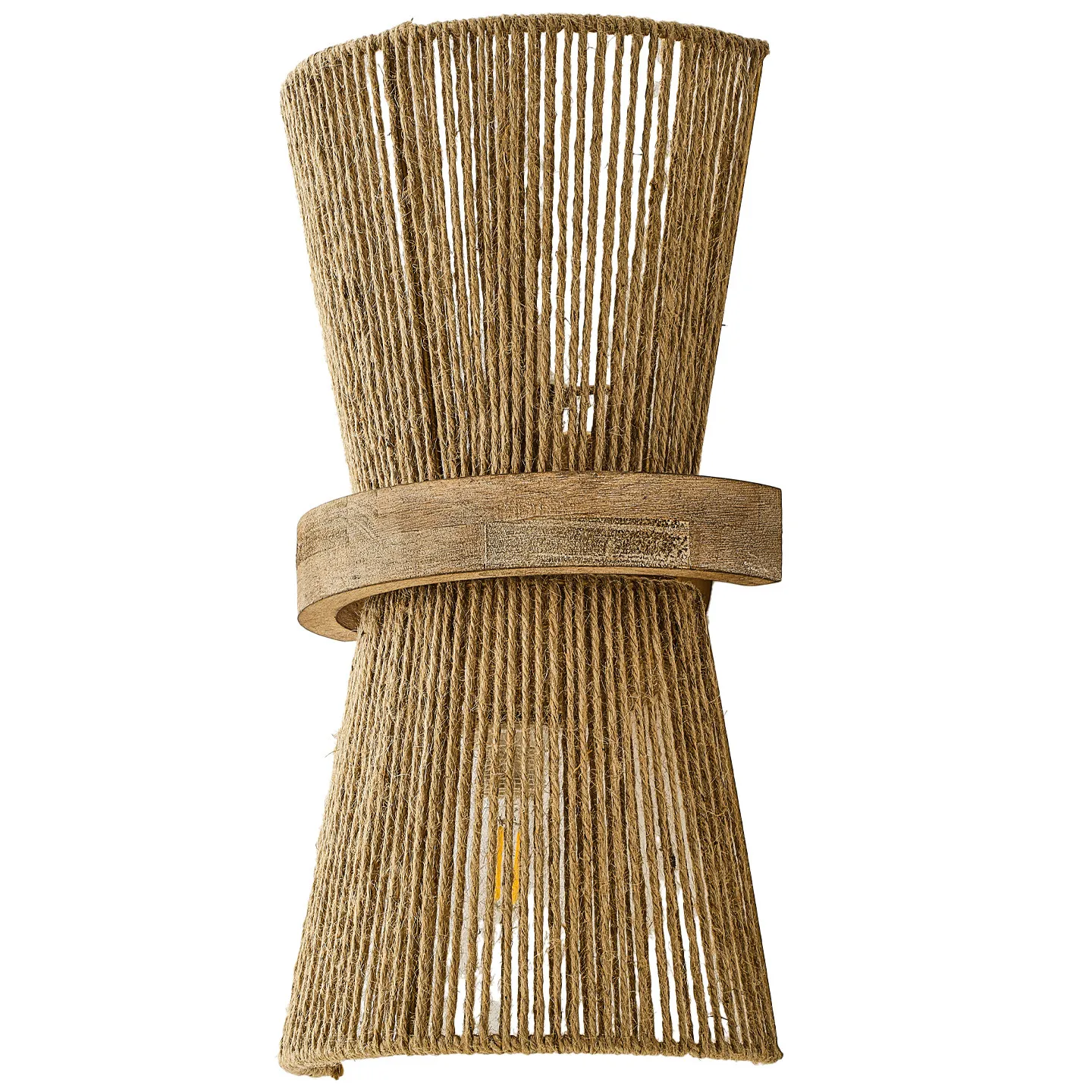 American Vintage Wall Lamp, Bedside Lamp, Living Room, Study, Creative Vintage Jute Rope Corridor Lamp