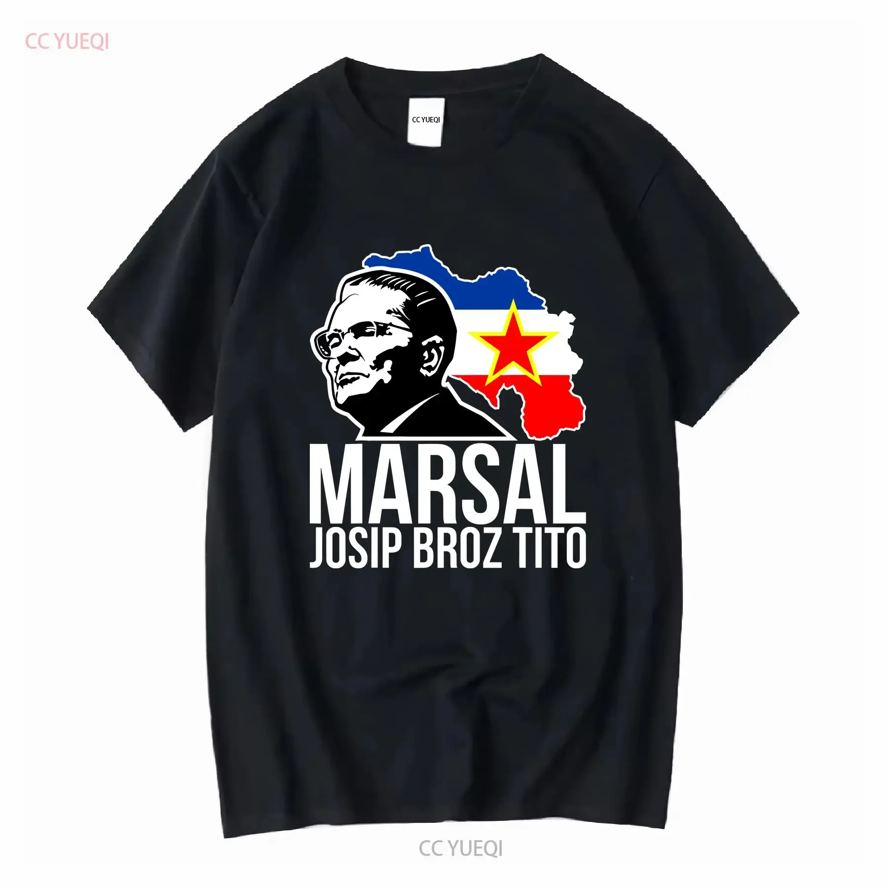 Hot Sale Josip Broz Tito Yugoslavia Jugoslavija T Shirt S to 5XL vintage Washed Unisex graphic designer clothes Slightly Soft